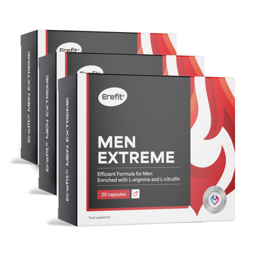 3x Men Extreme - complex voor mannen, totaal 60 capsules