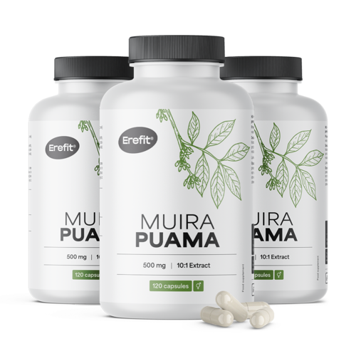 3x Muira Puama 5000 mg, totaal 360 capsules