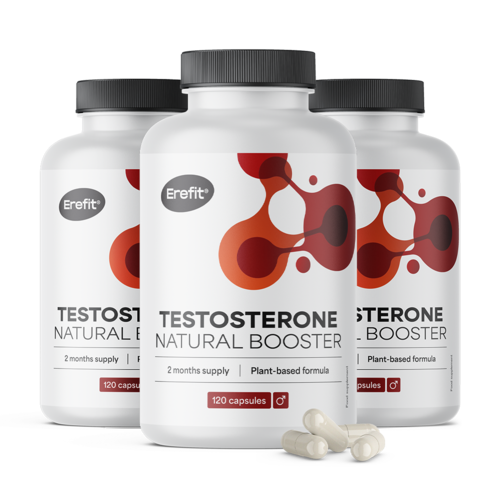 3x Teststerone - Natural Booster, totaal 360 capsules