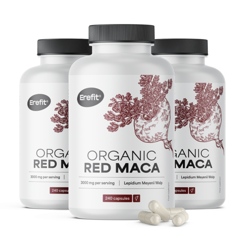 3x BIO Rode maca 3000 mg, totaal 720 capsules