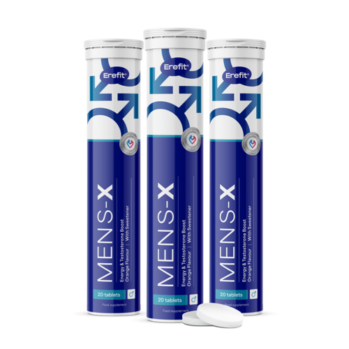 3x Mens-X – bruistabletten voor mannen, totaal 60 bruistabletten