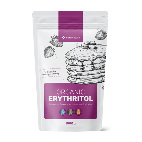 BIO Erythritol, natuurlijke zoetstof, 1000 g