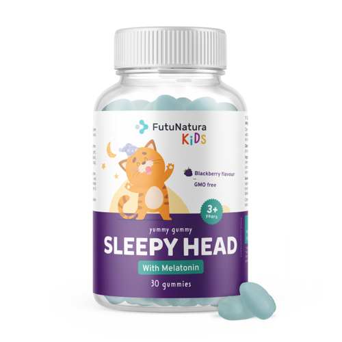 SLEEPY HEAD – Gummies voor kinderen om te slapen, 30 gummies
