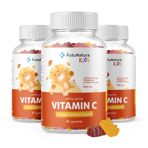 3x VITAMINE C – Gummies voor kinderen met vitamine C, totaal 180 gummies