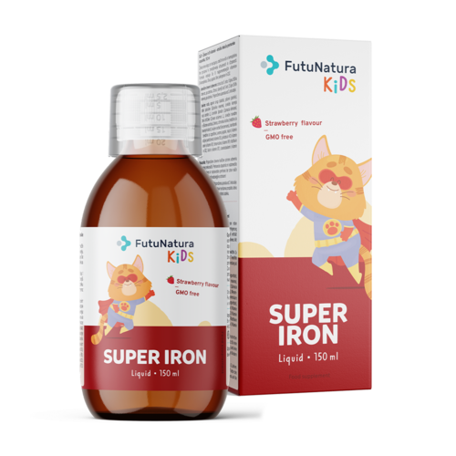 Super Iron: IJzer + B-vitaminen - Vloeibaar voedingssupplement voor kinderen, 150 ml