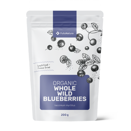 BIO Wilde blauwe bosbessen – heel, 200 g