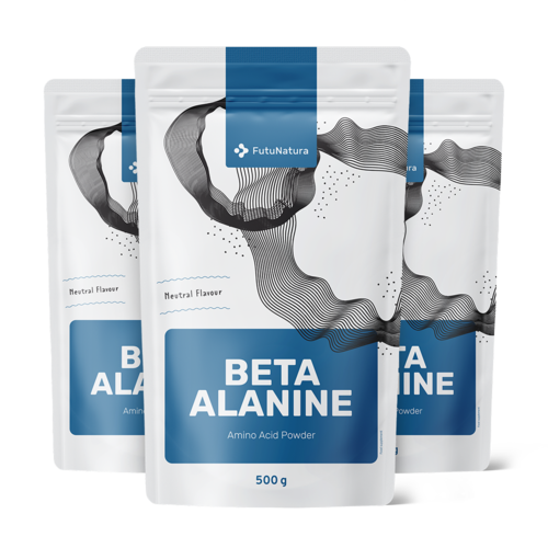 3x Beta-alanine in poeder, totaal 1500 g