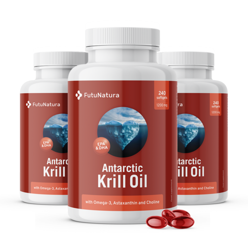 3x Krillolie 1200 mg, totaal 720 zachte capsules