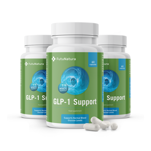 3x GLP-1 Support - complex van plantaardige extracten met chroom, totaal 180 capsules