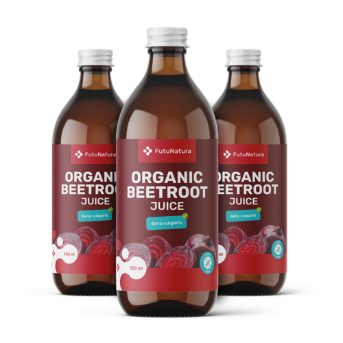 3x BIO Rode bietensap, totaal 1500 ml