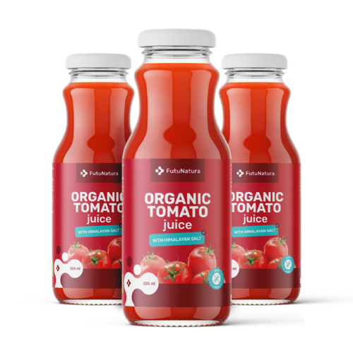 3x BIO Tomatensap met Himalayazout, totaal 900 ml