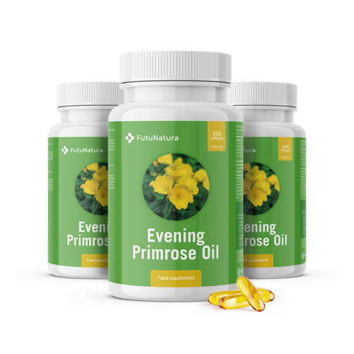 3x Teunisbloemolie 1000 mg, totaal 600 softgels