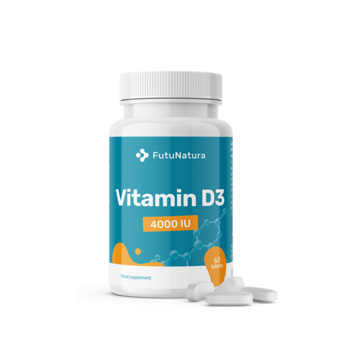 Vitamine D3, 4000 IE, 60 tabletten