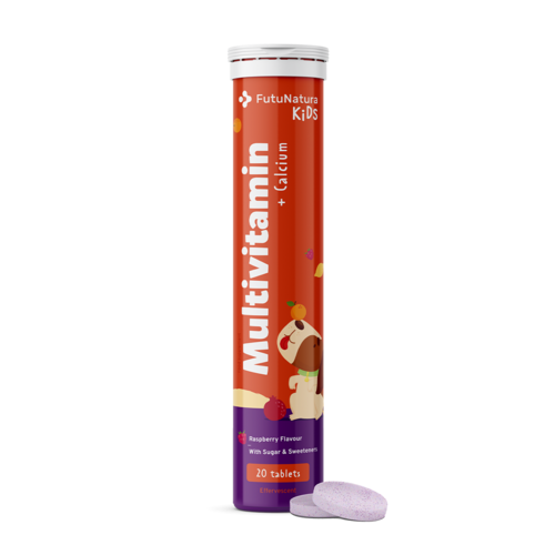 Multivitaminen voor kinderen – bruistabletten, 20 bruistabletten
