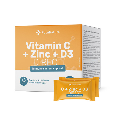 Vitamine C + zink + D3 in zakjes