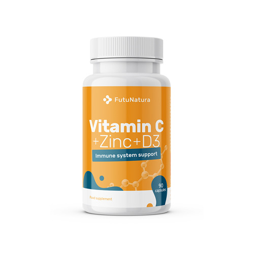 Vitamine C + zink + vitamine D3