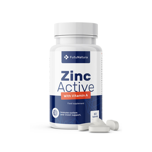Zink Active + vitamine A, 60 tabletten