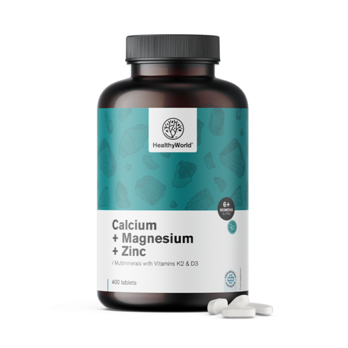 Calcium + magnesium + zink, 400 tabletten