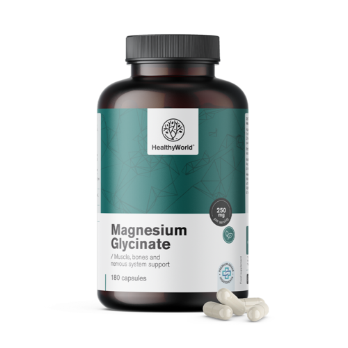 Magnesiumglycinaat 250 mg, 180 capsules
