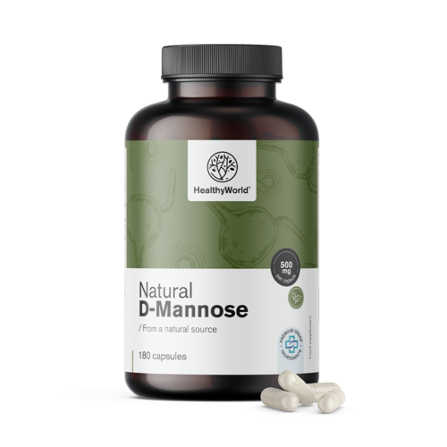Natuurlijke D-mannose 1500 mg, 180 capsules
