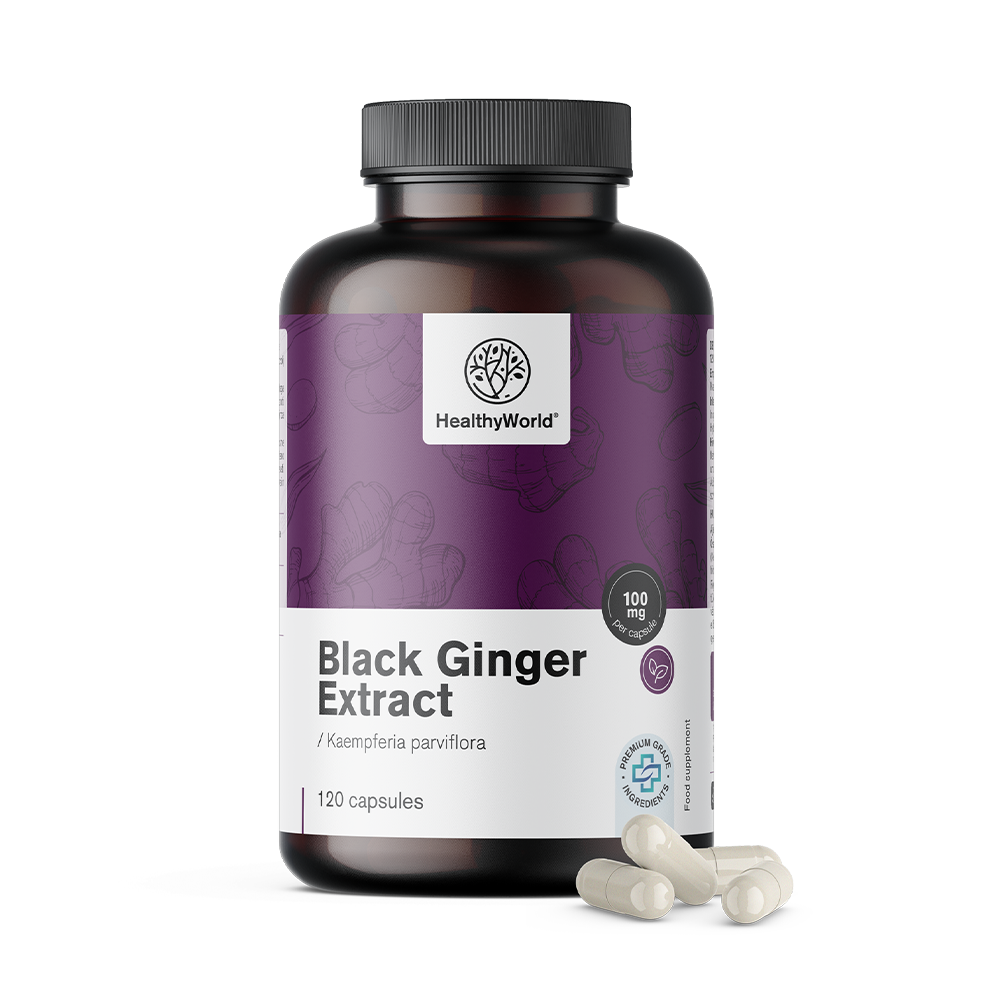Zwarte gember - extract in capsules
