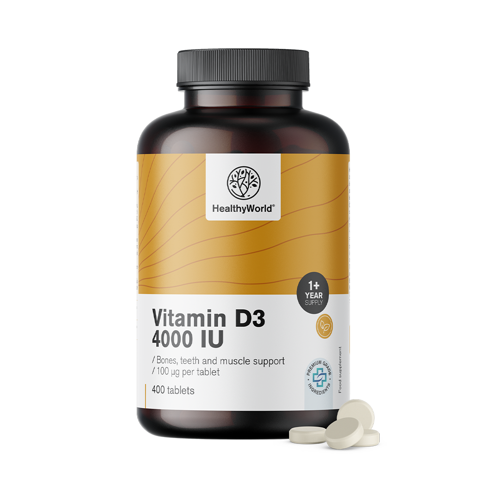 Vitamine D3 4000 IE in XL verpakking