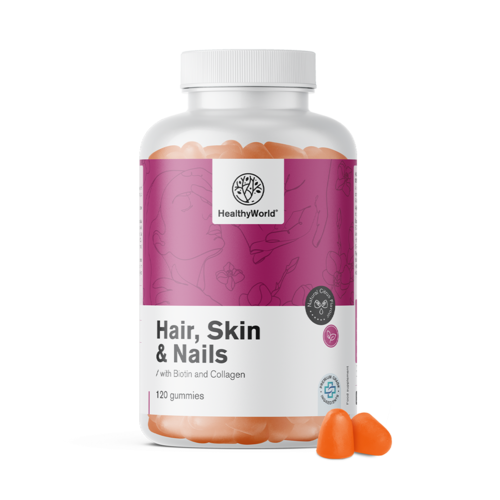 Hair, Skin & Nails – Gummies voor haar, huid en nagels, 120 gummies