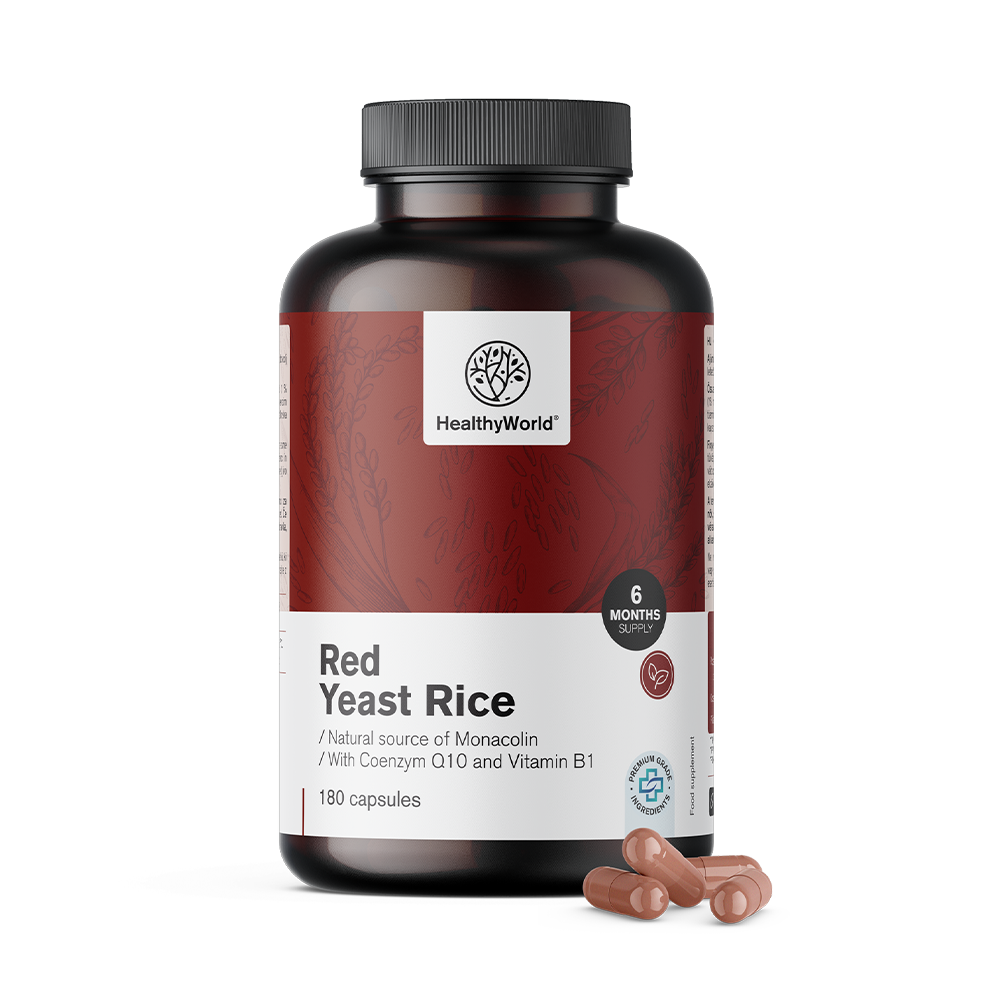 Rode gist rijst 250 mg in capsules