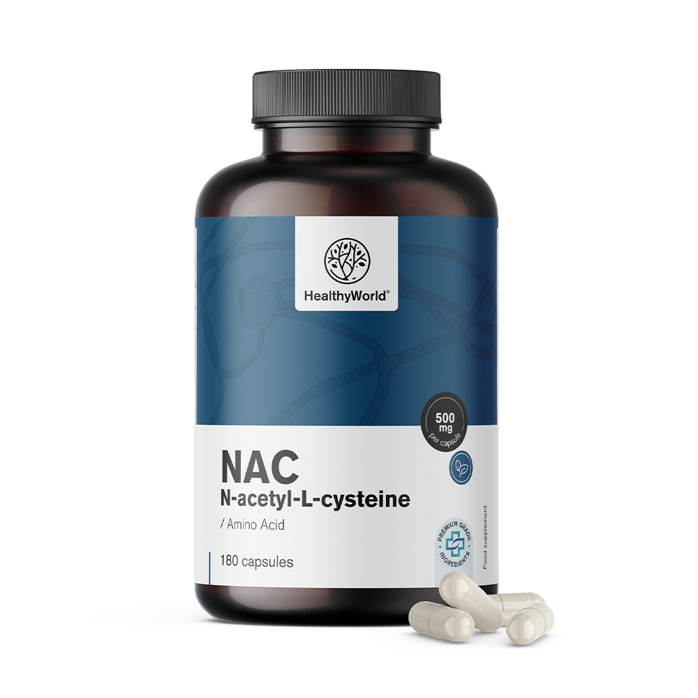 N-acetylcysteïne of NAC in capsules