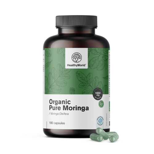 BIO Moringa 1650 mg, 180 capsules