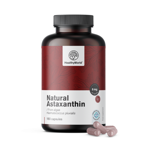 Natuurlijke astaxanthine 160 mg, 180 capsules