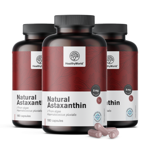 3x Natuurlijke astaxanthine 160 mg, totaal 540 capsules