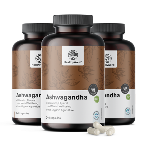 3x Ashwagandha 500 mg, totaal 720 capsules