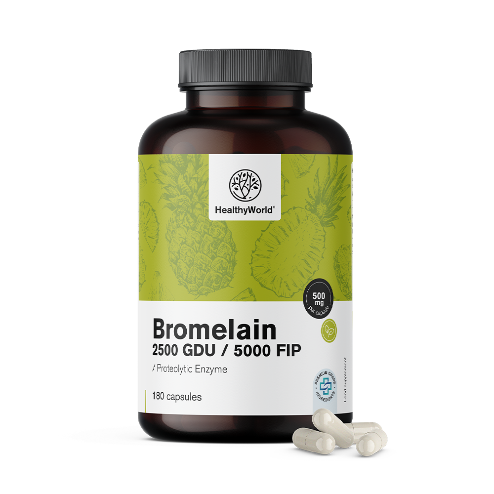 Bromelaïne 500 mg in capsules.