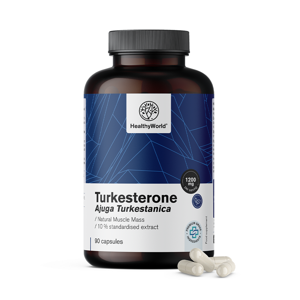 Turkesteron 1200 mg in capsules.