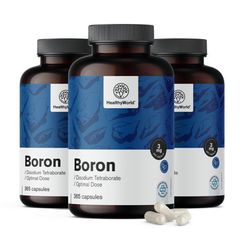 3x Boor 3 mg, totaal 1095 capsules