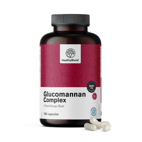 Glucomannan complex 3000 mg, 180 capsules