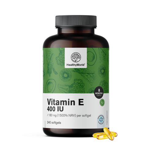Vitamine E 400 IE, 240 zachte capsules