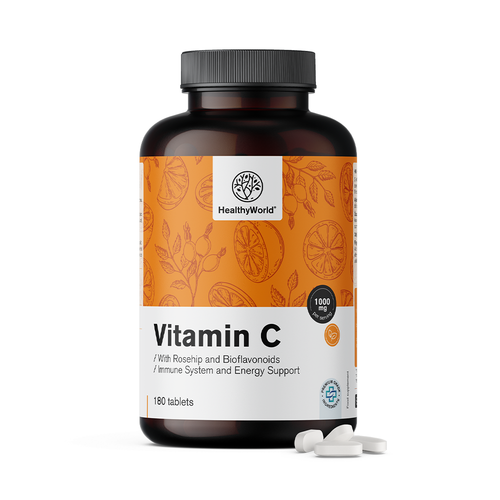 Vitamine C 1000 mg - met rozenbottel en bioflavonoïden