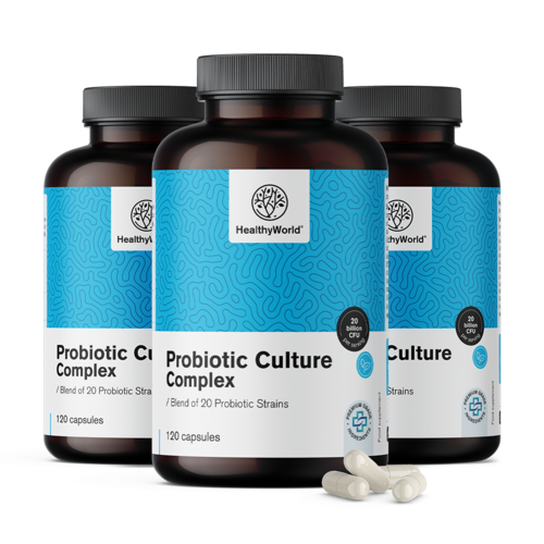 3x Probiotic Culture - complex van microbiële culturen, totaal 360 capsules