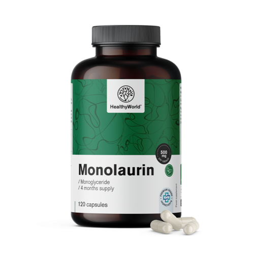 Monolaurine 500 mg, 120 capsules