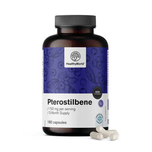 Pterostilbeen 150 mg, 180 capsules