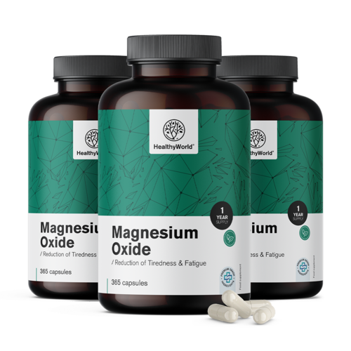 3x Magnesiumoxide 400 mg, totaal 1095 capsules