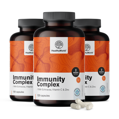 3x Immunity complex – voor het immuunsysteem, totaal 360 capsules