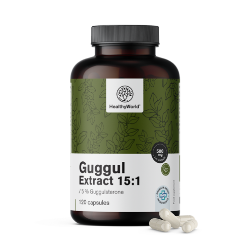 Guggul 500 mg - extract 15:1, 120 capsules