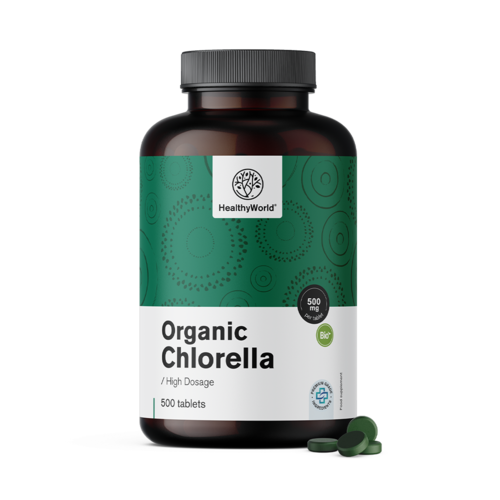 BIO Chlorella 500 mg, 500 tabletten