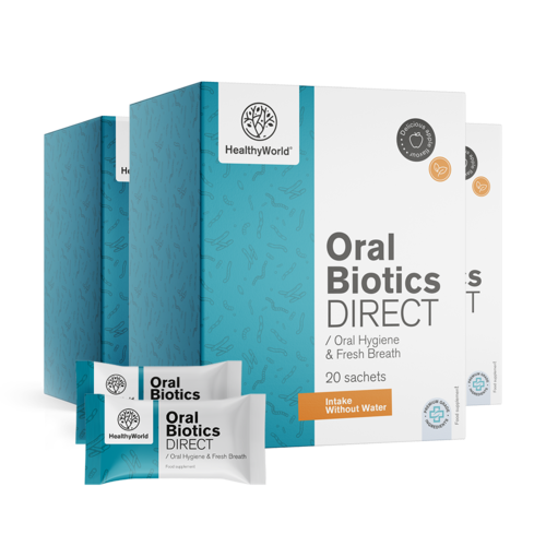 3x Oral Biotics DIRECT, totaal 60 zakjes