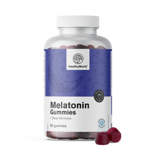 Melatonine 1 mg – gummies met een natuurlijk hormoon, 90 gummies