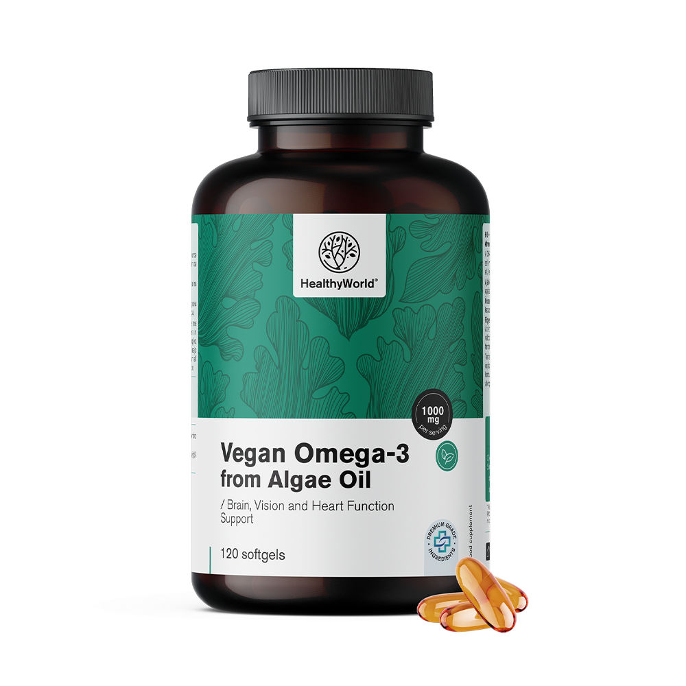 Veganistische omega-3 1000 mg - uit algen