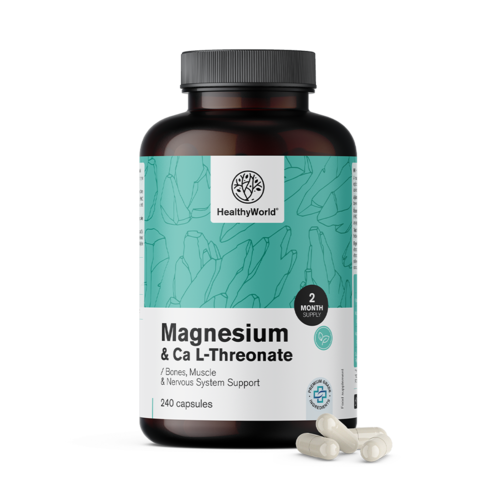 Magnesium + Calcium L-Threonaat, 240 capsules